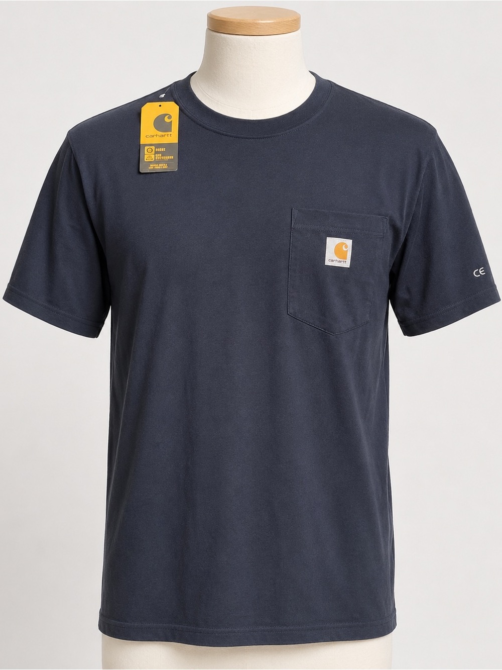 Carhartt Navy Pocket T-Shirt Size Large